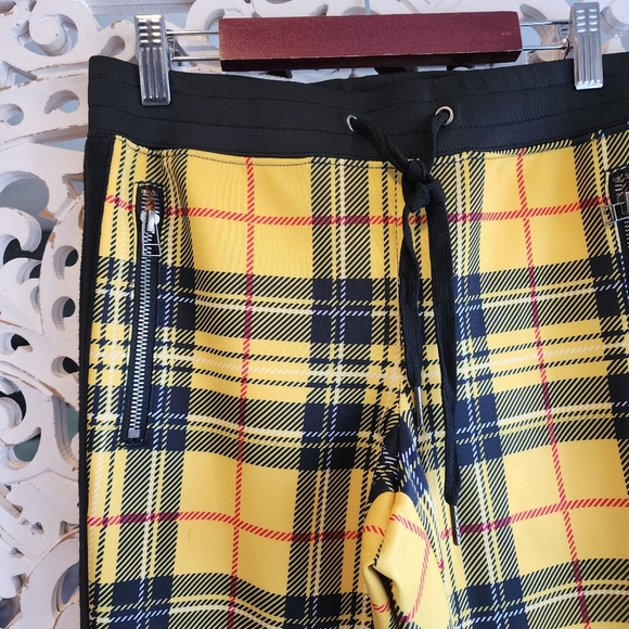 PAM& GELA HIGH WAISTED YELLOW PLAID SIZE SMALL. - Picture 8 of 15